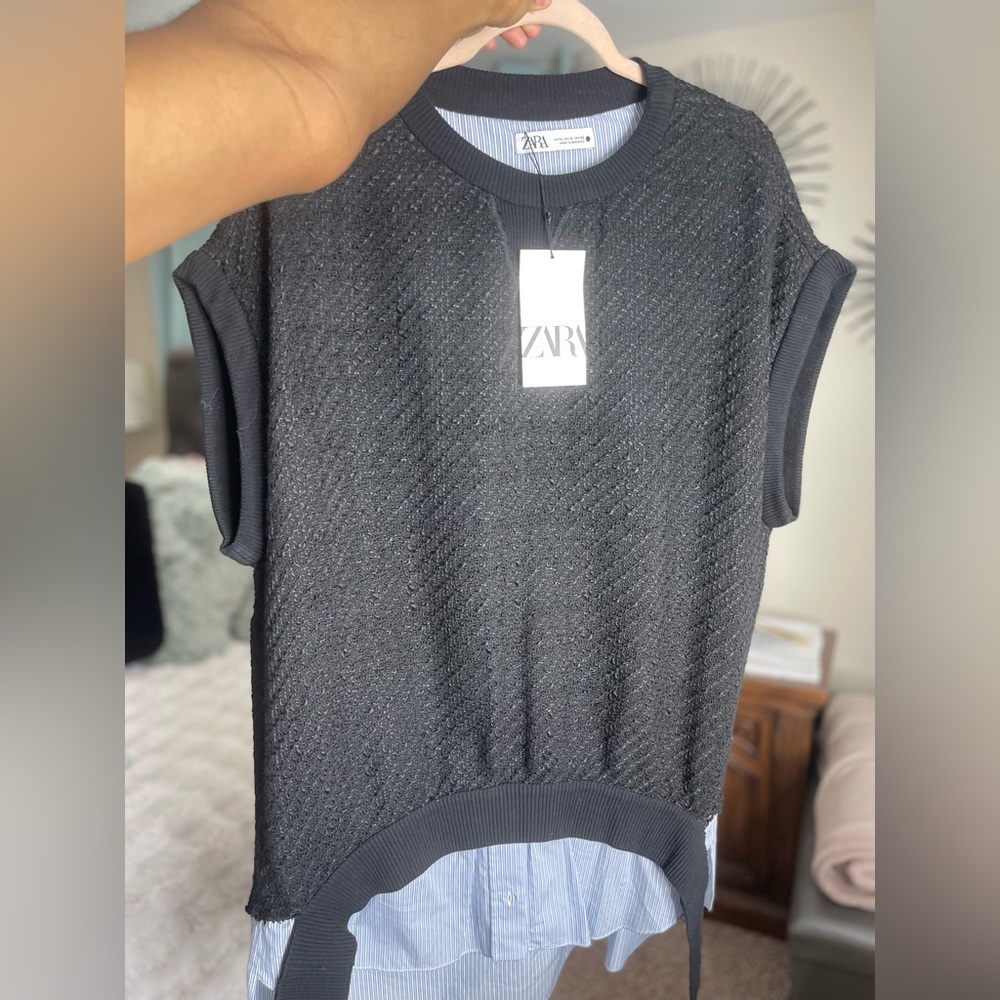 Black Zara sweater dress